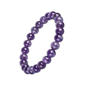 <b>Crystal</b> bracelet Amethyst Round Beads Stone bracelet <b>Crystal</b> Gemstone Fashion Jewelry Men and Women Gift Energy - Product Image 6