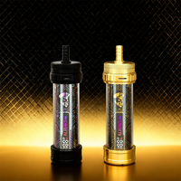 Hookah Shisha Elektrik Kustom Baru dari Baja Anti Karat dengan Finishing Cermin, Dapat Diisi Ulang dengan Mesin CNC