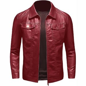 Nouveau 2025 vente chaude meilleure qualité hommes haute qualité Design de mode veste en cuir - Product Image 3