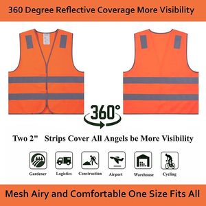 Gilets de sécurité gilets de travail de construction réfléchissants noirs à haute visibilité pour hommes et femmes vêtements de travail d'hiver confortables et durables - Product Image 6