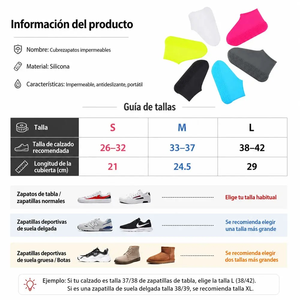 ELE-GATE Cubrezapatos de Silicona Impermeables Antideslizantes, Cierre de Tirón Ambidiestro, Reutilizables, Flexibles, para Viajes al Aire Libre - Product Image 2