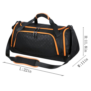 Grand sac de sport de voyage étanche de qualité OEM Logo personnalisé Assurance qualité-Fabriqué en cuir et nylon pour la salle de sport Sports d'extérieur - Product Image 2
