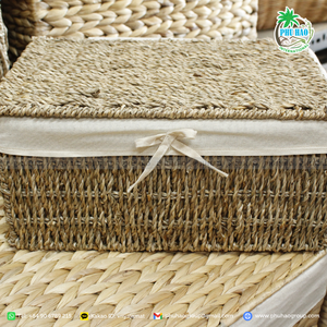สินค้าขายดีจากธรรมชาติทนทานและสง่างามเป็นตัวเลือกในการจัดเก็บที่เหมาะสมกับตะกร้าหญ้าทะเล - Product Image 6