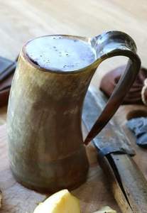 LOOK VIKING BOUILLON MUG-Écologique Fait à la main avec finition polie et base en bois Expédié par avion-REALITY HANDMADE ENTERPRISES - Product Image 6