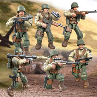 Ww2 soldats armée figurines d'action militaires Kits de modèles en plastique jouet allemand armée hommes pistolets armes équipement militaire