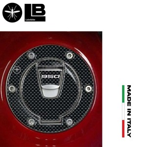 Adesivo 3D in carbonio per tappo serbatoio con accesso senza chiave per moto Ducati Multistrada 950 - Product Image 2