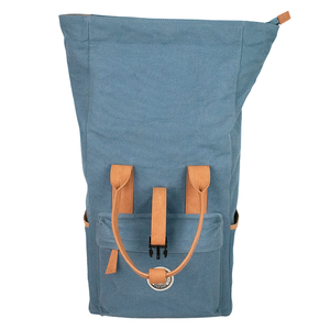 Pugmark <b>Stylish</b> Vegan Canvas Unisex Laptop <b>Backpack</b> Anti-Theft Arcuate Shoulder Strap <b>Waterproof</b> Compartment for Students - Product Image 4