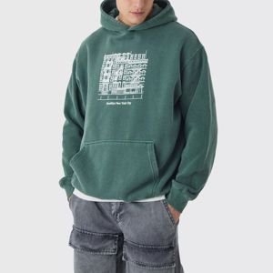 Sweat à capuche en coton décontracté et élégant pour homme, imprimé, personnalisable, pour l'hiver, par temps froid, taille 3XL, impression numérique, teinture unie - Product Image 1