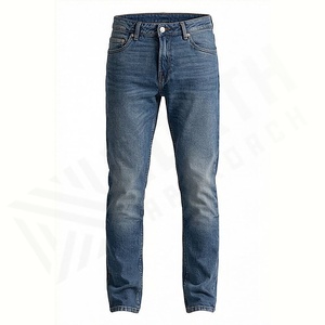 Jeans de Mezclilla Lavados, Ajustados, Transpirables, de Diseño Premium, Costuras de Calidad, Color Personalizado para Invierno - Product Image 1