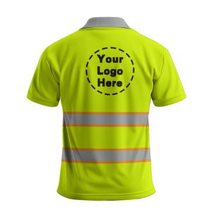 Polo de travail haute visibilité à manches courtes, personnalisable, réfléchissant, en promotion - Product Image 5