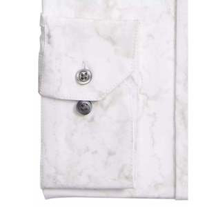 Camicia Classica a Righe da Uomo Alfani, Vestibilità Slim, Popeline Elasticizzato in 4 Direzioni, Antipiega, Taglia 15.5X34X35, Fornitura ODM, Casual Bianca - Product Image 2
