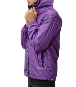 Chaqueta Cortavientos de Nailon Personalizada con Logotipo para Hombre, Cuello Alto, Cremallera, Estilo Retro Vintage, Deportiva, Impermeable y Cortavientos para Verano - Product Image 3