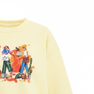 Nuevas Sudaderas Casuales Amarillas para Mujer con Logotipo Personalizado al por Mayor, Sudaderas Cálidas de Invierno para Mujer, Estilo Urbano, Ecológicas - Product Image 6