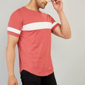 T-shirt d'été pour hommes de haute qualité 100% coton 180gsm style décontracté logo personnalisé impression numérique prix d'usine direct - Product Image 4