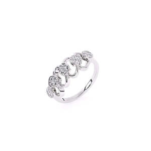 Cadena de eslabones con diamantes cultivados en laboratorio, delicada banda brillante para uso diario con 0.3 ct en oro amarillo, blanco y rosa de 9K. - Product Image 1