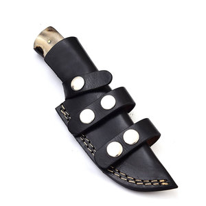 Soporte personalizado al por mayor completo Tang Damasco acero caza selva cuchillo mango de madera Bushcraft hoja fija cuchillos de Camping - Product Image 5