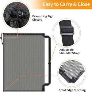 Bolsa de pelota deportiva personalizada, bolsa de malla para pelota de fútbol, bolsas con cordón de alta resistencia, trabajo en equipo para sujetar baloncesto, voleibol, béisbol - Product Image 4