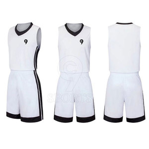 เสื้อบาสเก็ตบอลแขนกุดพร้อมกางเกงขาสั้นชุดบาสเก็ตบอลโลโก้ตามสั่ง - Product Image 1