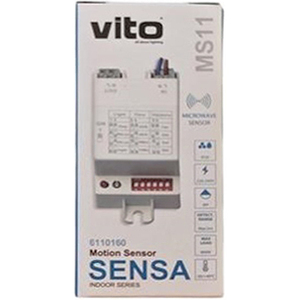 MS11 IP20 Surface Mount Microwave Motion <b>Sensor</b> <b>Light</b> Time Distance Control For <b>Indoor</b> Use - Product Image 2