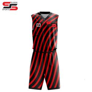 Ropa de práctica Nueva llegada Uniforme de baloncesto Peso ligero Diseño personalizado Uniforme de baloncesto - Product Image 5