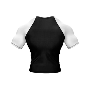 Custom Short Sleeve Surf Logo Mma Bjj Compression Shirt Sublimated Jiu Jitsu Rashguards Design Wholesale Rash Guard - Product Image 4