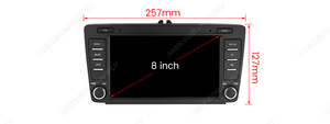 Lecteur audio multimédia pour voiture MEKEDE, FM, Car-play, <span class=keywords><strong>Android</strong></span> <span class=keywords><strong>Auto</strong></span>, WiFi, BT pour <span class=keywords><strong>Skoda</strong></span> <span class=keywords><strong>Octavia</strong></span> 2 A5 2004-2013, 8 pouces - Product Image 6