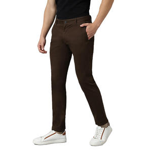 Pantalones Clásicos de Sarga Recta y Ajustada para Hombre, Estilo Urbano Moderno, Comodidad Diaria, Tacto Suave, Versátiles, Esenciales para el Guardarropa Casual - Product Image 5