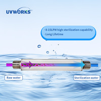 Solution UV-C LED UVWORKS pour le traitement de l'eau, DC 12V/24V, 20LPM, application pour camping-car, indice de protection IP54, garantie 1 an