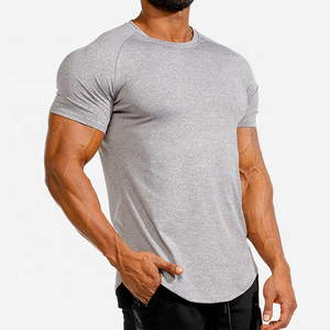 T-shirt de sport pour homme à col rond personnalisé - Coton/Polyester, séchage rapide et respirant, streetwear décontracté - Product Image 5