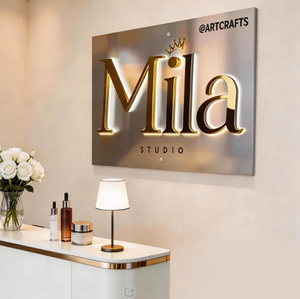 Vendita calda esterno custom led segno retroilluminato, business <span class=keywords><strong>sig</strong></span>, segno personalizzato per la reception parete segno del logo segno - Product Image 1