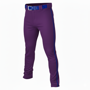 Pantalons de baseball personnalisés de nouvelle conception de haute qualité, vêtements de sport respirants en polyester avec pantalons de baseball rayés de grande taille - Product Image 1