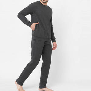 2025 grande taille respirant survêtement Joggers 100% coton hiver survêtements pour hommes-couleur unie en gros prix raisonnable - Product Image 2