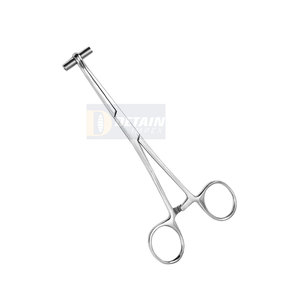 Straight Line Stainless Steel Septum Forceps <b>Clamp</b> Plier for Nose Septum Piercing Forceps 6" - Product Image 4