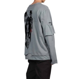 Meilleur prix personnalisé de haute qualité Double couche t-shirt pour les hommes surdimensionné adulte mâle graphique t-shirt coupe ajustée - Product Image 2