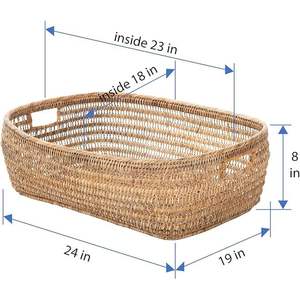 Panier en rotin brun miel Kouboo, produit durable et élégant - Product Image 4