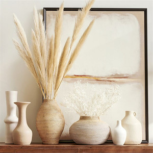 Jarrón Tejido a Mano de Ratán, Decoración Brillante para el Hogar, Jarrón de Arte con Flores Secas, Decoración para Sala de Estar, Dormitorio y Escritorio - Product Image 6