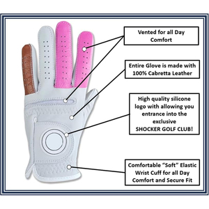 Comprar guantes de golf profesionales al por mayor precio de fábrica de piel de oveja de alta calidad para la venta personalizada OEM servicio guantes de golf - Product Image 2