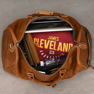 Custom Genuine Leather Foldable Large Capacity Durable Waterproof Travel <b>Duffel</b> <b>Bag</b> for Premium Fashion Brands - Product Image 3