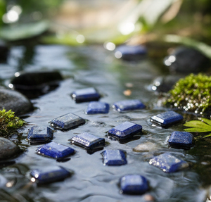 Pierres précieuses en lapis-lazuli bleu naturel, taille octogonale, pierres brutes de formes et tailles variées, pour la fabrication de bijoux, vente en gros, exportation - Product Image 5