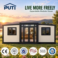 Maison conteneur modulaire de luxe prête à être expédiée, 2, 3 ou 4 chambres, 10 et 20 pieds, avec circulation d'air, extensible, pour habitation
