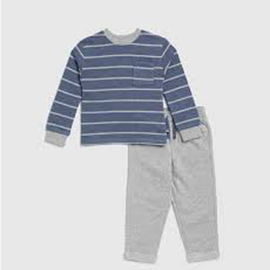 Superbe ensemble décontracté deux pièces pour garçons, nouveau modèle printemps-automne, col montant, en coton doux à motif animalier pour bébé - Product Image 3
