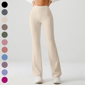 Venta al por mayor de encargo de cintura alta deporte entrenamiento Yoga pantalones Leggings mujeres suave poliamida Fitness Leggings con bolsillos - Product Image 1