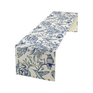 Chemin de table de mariage de luxe Offre Spéciale coton pur de meilleure qualité avec broderie de conception de fleur personnalisée - Product Image 1