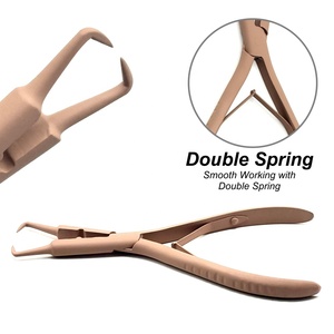 Pince à ouvrir les extensions capillaires en acier inoxydable durable et réutilisable de 7 pouces, outil d'ouverture de anneaux pour micro-anneaux et nano-perles, pour usage domestique - Product Image 4