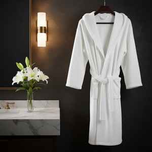 Peignoir en coton turc de qualité hôtelière, 890g, épais, doux, absorbant, premium, unisexe, pour spa et maison - Product Image 6