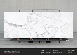 Baldosas de pared de porcelana mate elegante | Tamaño personalizado 1200x3200 800x2400 | Gran formato Durable Calidad de exportación - Product Image 5