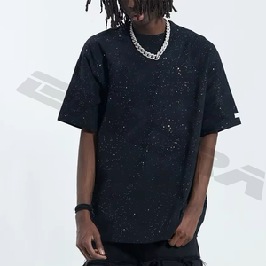 Ondra <b>Mens</b> Glitter T <b>Shirt</b> Baggy Fit Crewneck Sparkly Hip Hop <b>Party</b> Tee Streetwear Fashion Top 2025 Newly trend - Product Image 5