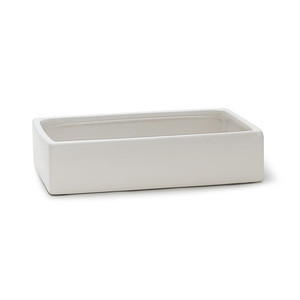 CBR1273WT - White Long Rectangle - 12x7x3 - Product Image 1