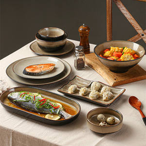 Vintage Porcelain Dinnerware Set Luxury Elegant Nature Hand-Painted Microwave Dishwasher Safe Eco-Friendly for Restaurant Hotel - Product Image 5