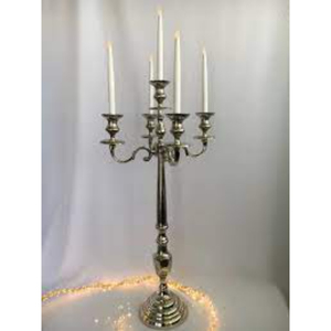 Candelabros de diseñador de mesa de lujo Color dorado hecho de latón Centro de mesa de boda Portavelas y soporte Uso DE LA IGLESIA - Product Image 2